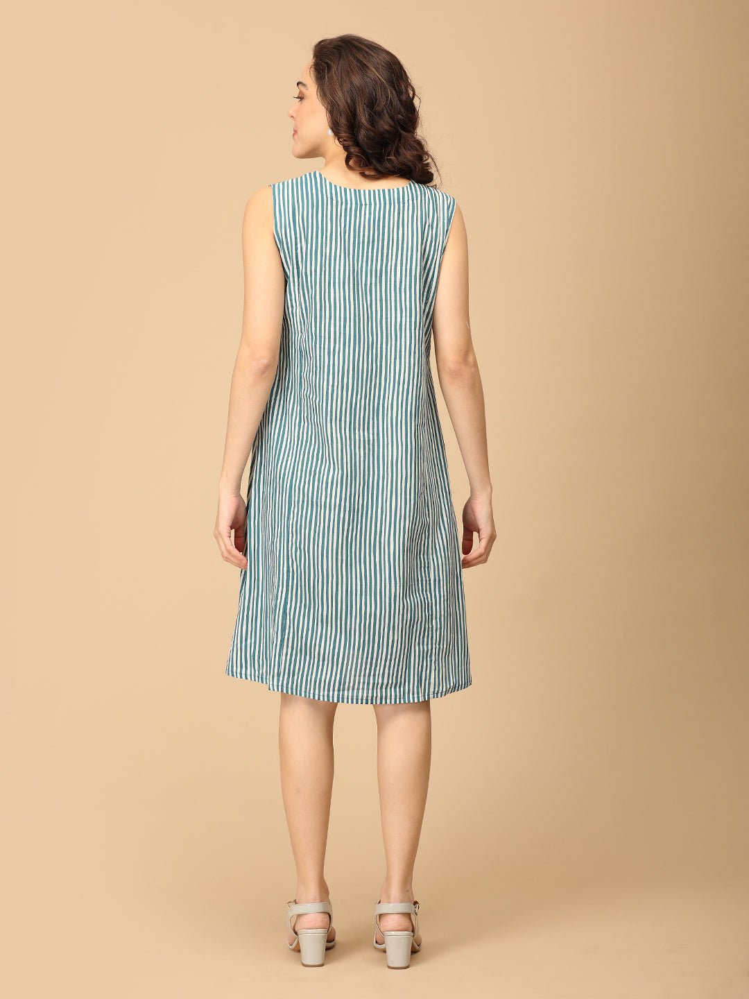 Rule in Teal Maternity and Nursing Shacket Dress - DRS - SK - RLITL - S