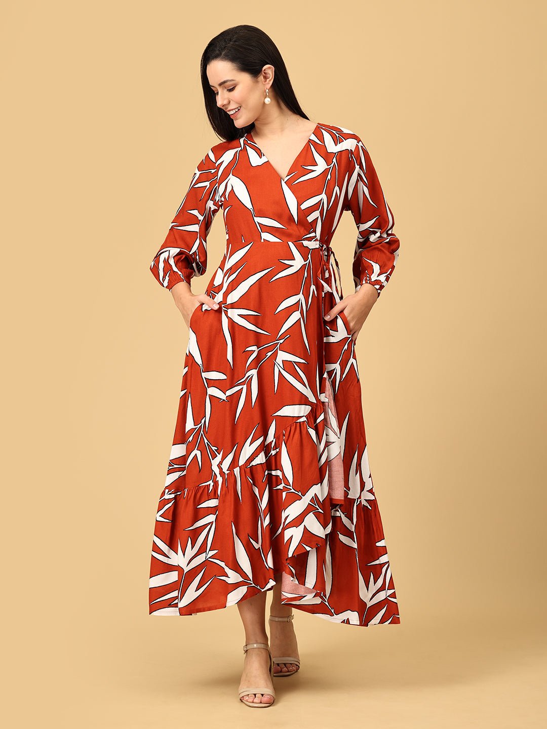 Rust and Relax Maternity and Nursing Dress - DRS - SK - RSRLX - S