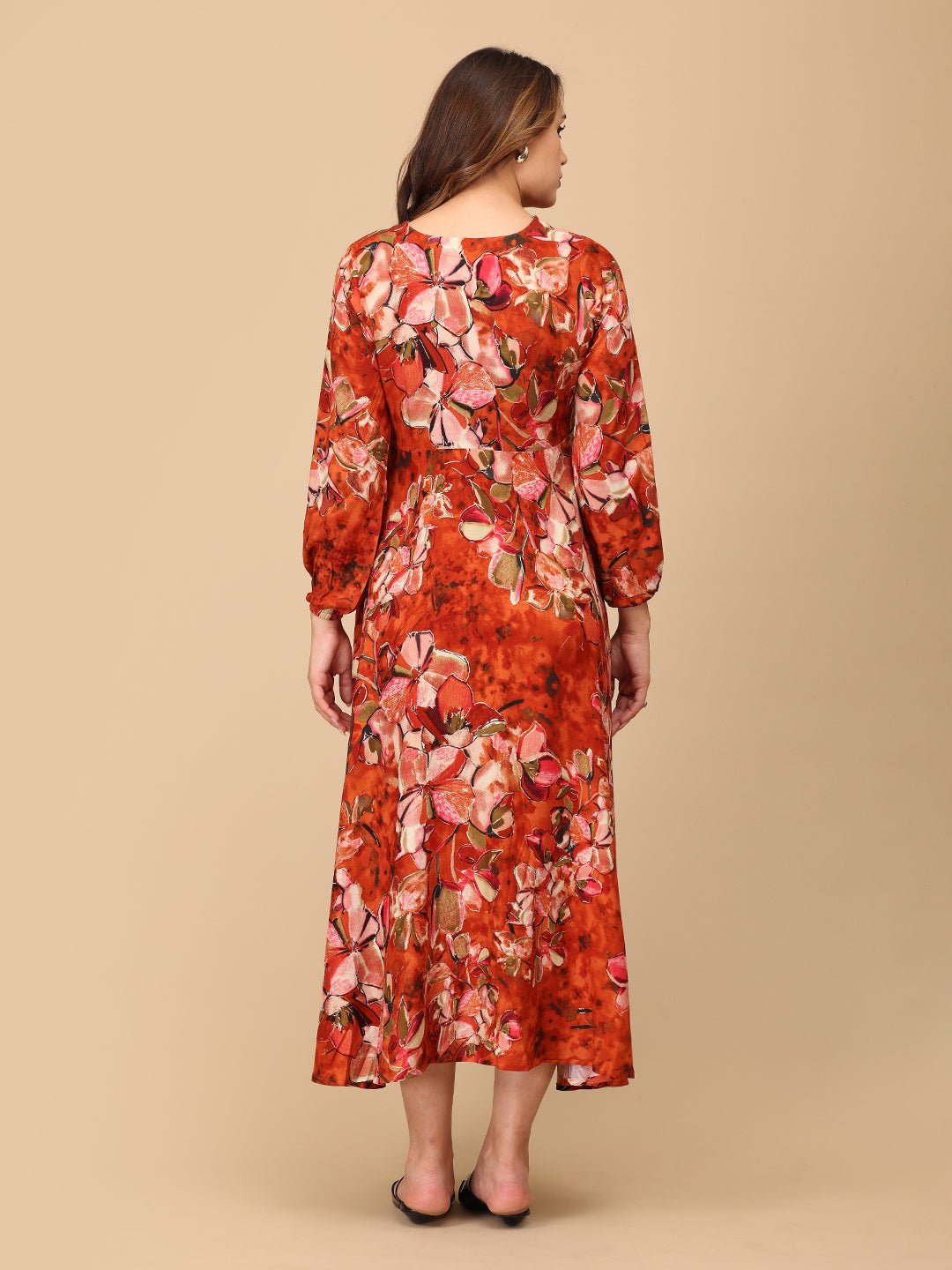 Rust in Show Maternity and Nursing Maxi Dress - DRS - SK - RSISW - S