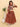 Rust Kalamkari Girls Lehenga Set with Dupatta - KES - RA - RSKLM - 0 - 6