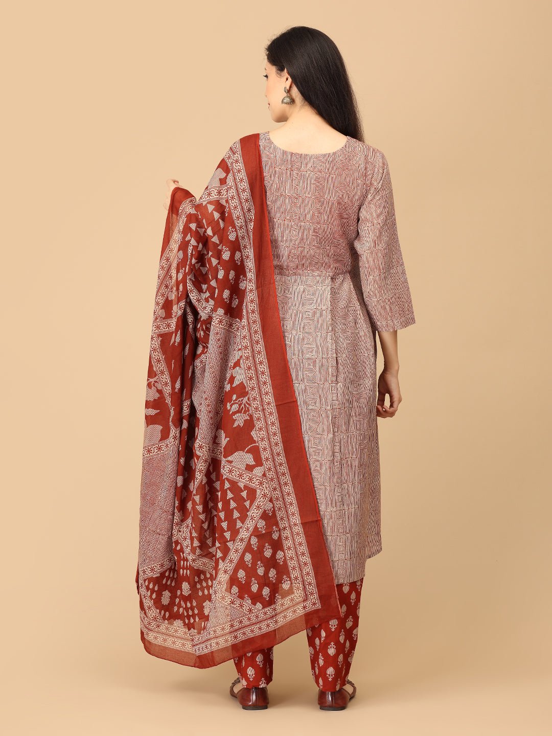 Rust Me Not Maternity and Nursing Kurta Set With Dupatta - MEW - SK - RSMN - S