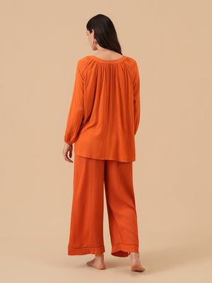 Rust We Trust Maternity and Nursing Nightwear Set - Rust Maternity Nightwear Set