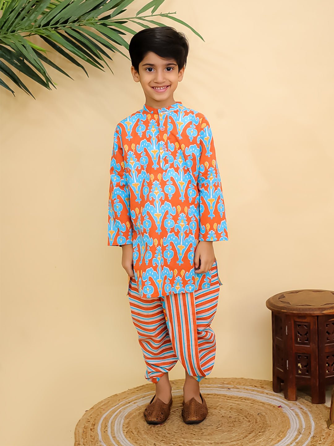Rustic Roots Boys Dhoti Kurta Set - KES - SC - RUSRD - 0 - 6