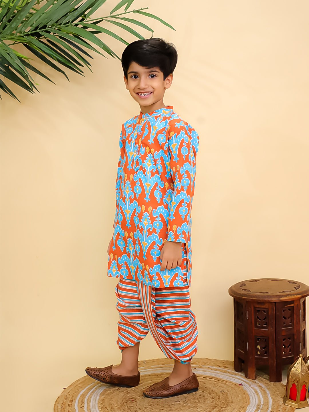 Rustic Roots Boys Dhoti Kurta Set - KES - SC - RUSRD - 0 - 6