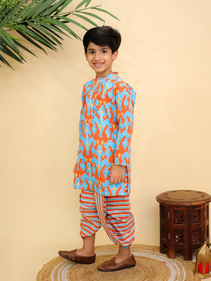 Rustic Roots Boys Dhoti Kurta Set - KES - SC - RUSRD - 0 - 6