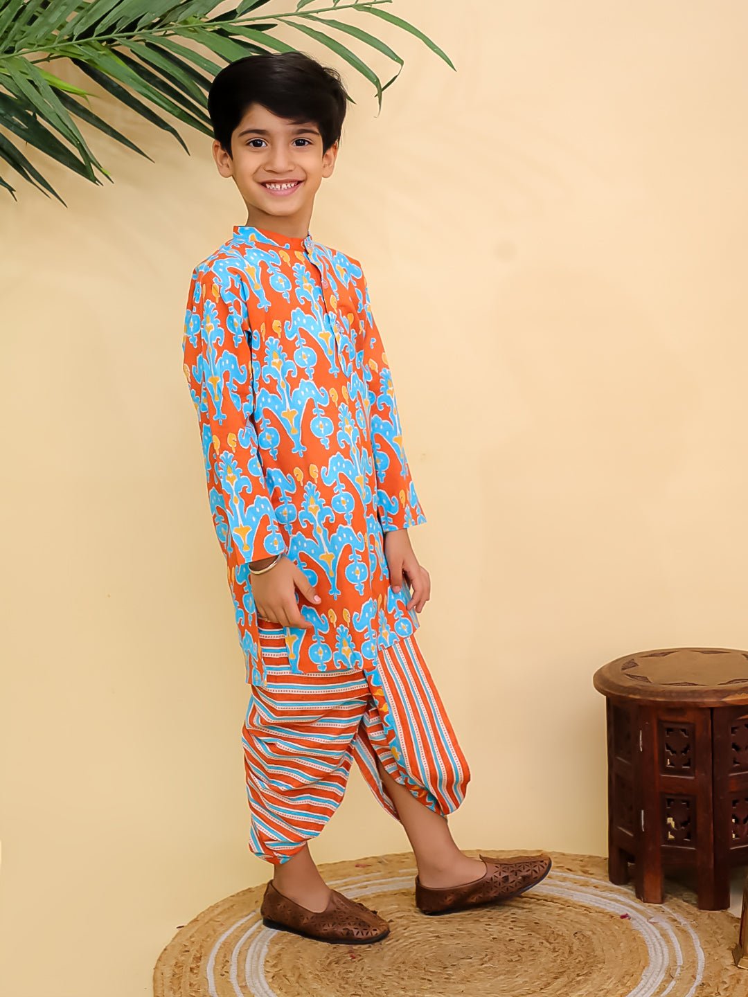 Rustic Roots Boys Dhoti Kurta Set - KES - SC - RUSRD - 0 - 6