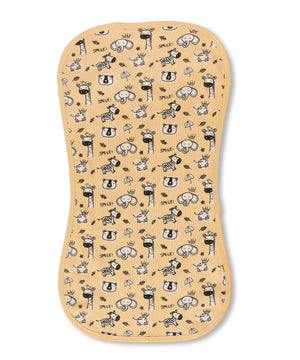 Rusty Jungle - Burp Cloth - Pastel Orange Burp Cloth