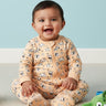 Rusty Jungle Infant Zipper Romper - Preemie Baby Romper