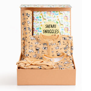 Sunset Safari 5 PCS New Born Gift Hamper Set - Shimmer - The Mom Store