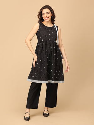 Back in Blackloom Women's Handloom Co-ord Set - Women's Co-ord Set