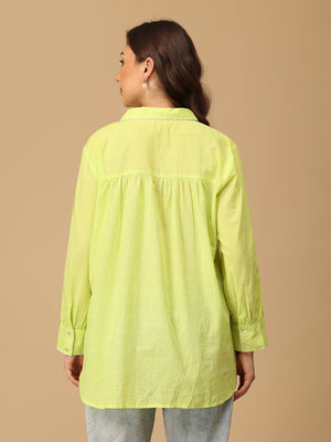 S Daisy Breeze Women's Oversized Schiffli Shirt - Women's Tops