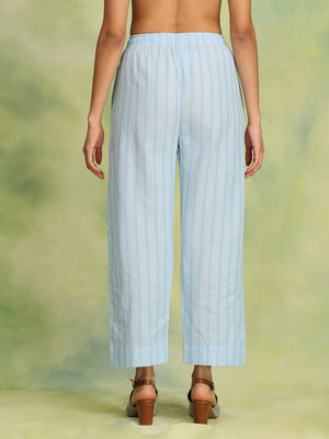 S Sky Serenade Women's Handloom Co - ord Set - Women's Co - ord Set