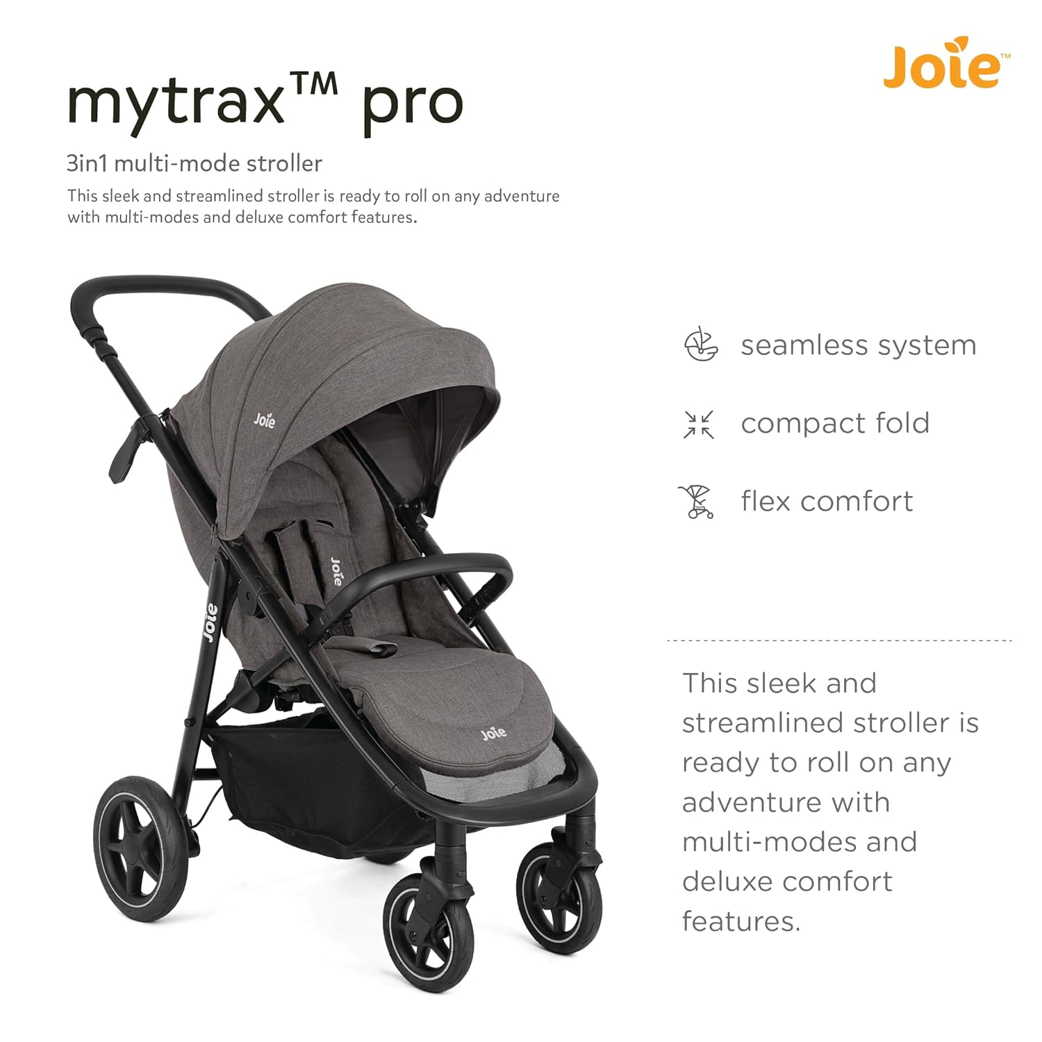 Joie Stroller Mytrax Pro Thunder Birth+ to 22 kg