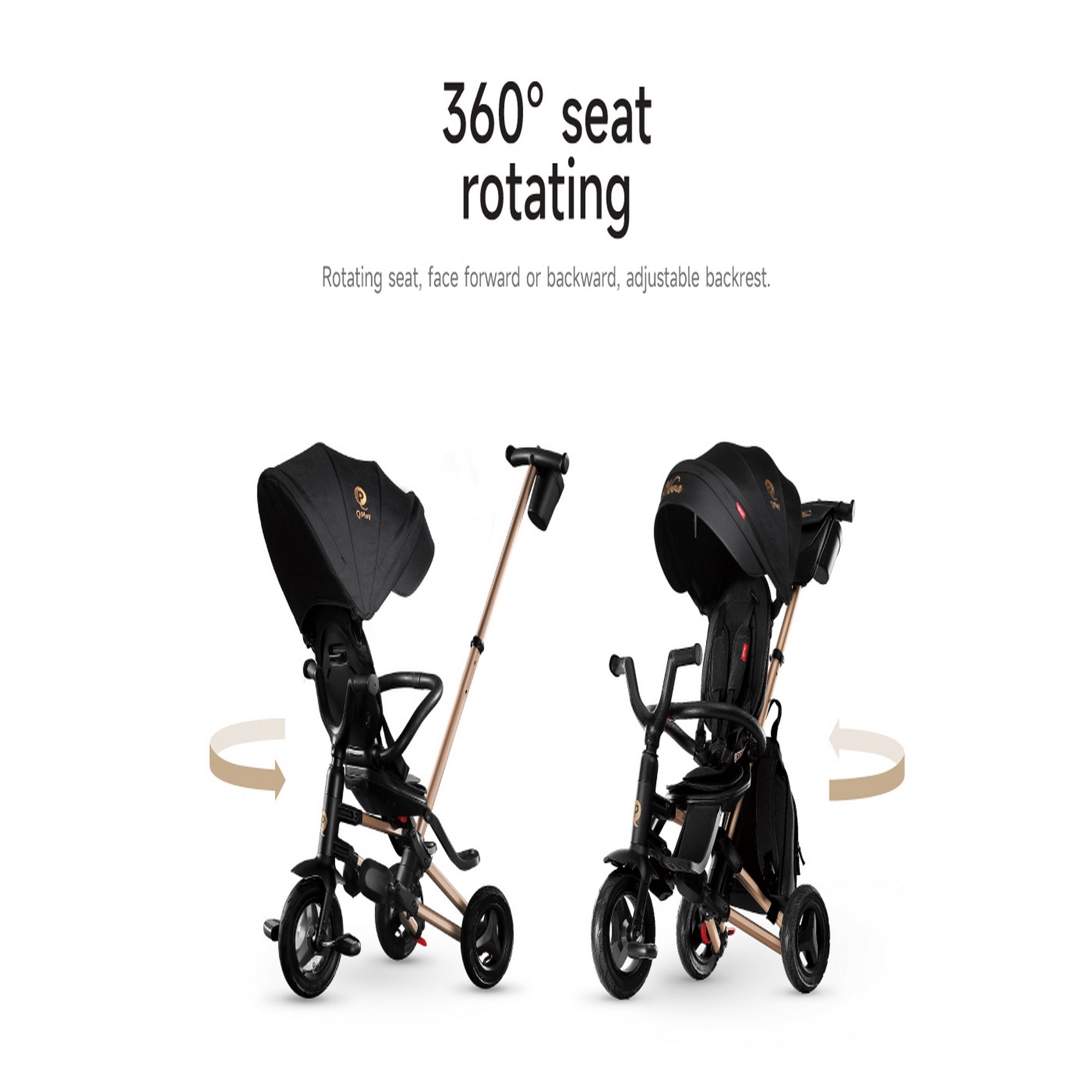 Qplay Trikes Nova Limited Edition Golden Black 10 to 72 Months