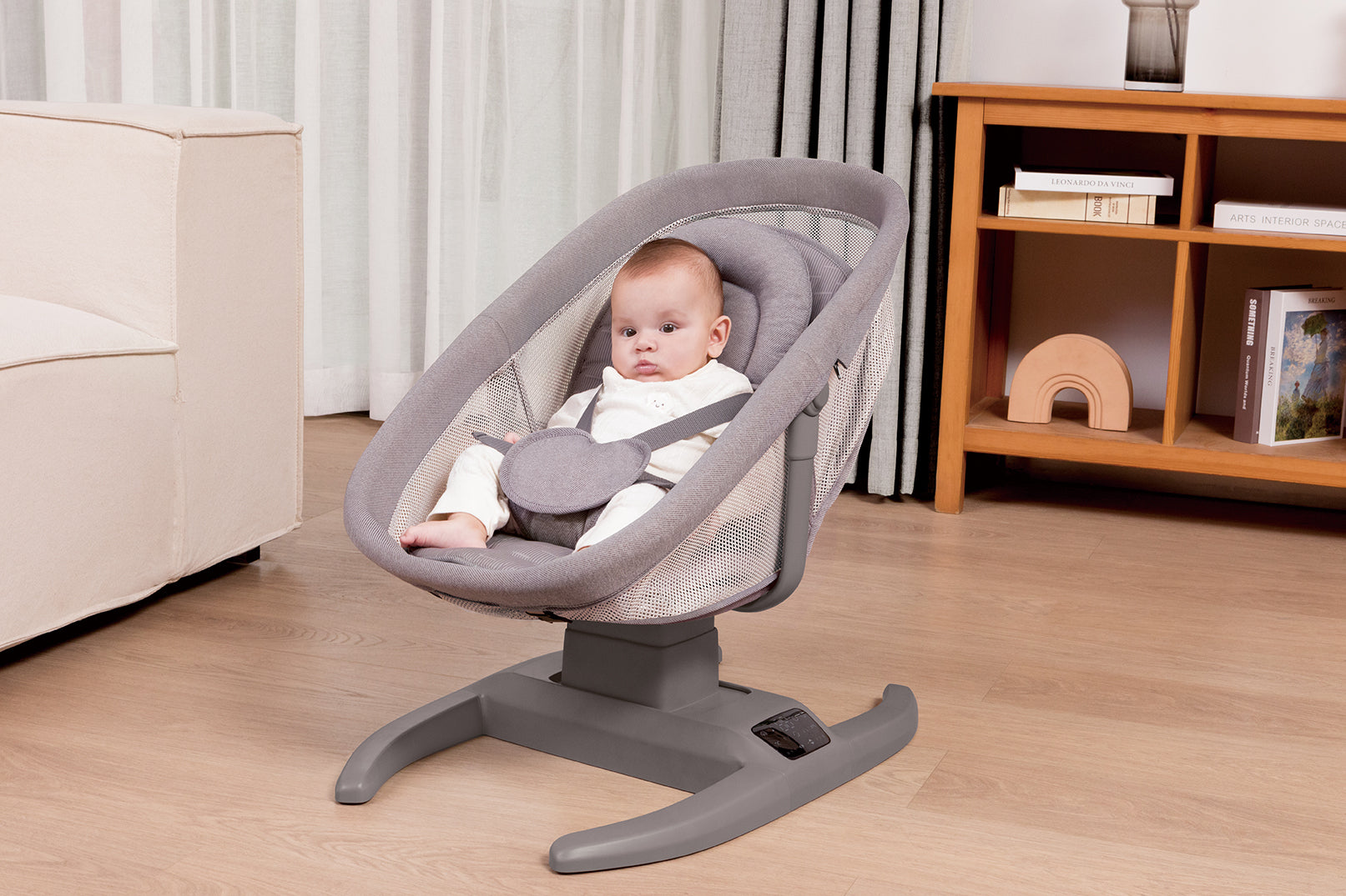 Mastela Swing H multi-motion baby cradel Grey Birth to 36M