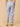 Back view of blue floral maternity pants ‚Äì soft cotton elastic waist trousers for pregnancy.