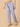 Side view of blue floral maternity pants ‚Äì soft cotton elastic waist trousers for pregnancy.