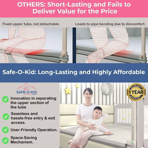 Safe-O-Kid 1 Side Bed Rail 6FT Green | The Mom Store - Bed Rails