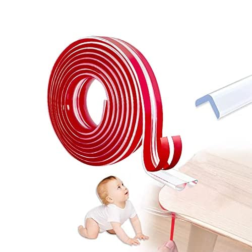 Safe - O - Kid, 2 Meter Silicone Edge Guard with 3M Adhesive - Transparent (Set of 1) - SOK9EDGT01