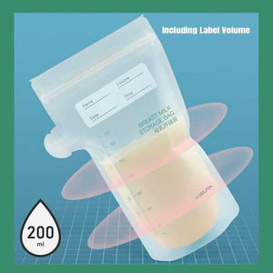 Safe - O - Kid 200ml Breast Milk Storage Bags (Pack of 30) – BPA - Free, Leak - Proof - Breastmilk Storage Bag