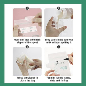 Safe - O - Kid 200ml Breast Milk Storage Bags (Pack of 30) – BPA - Free, Leak - Proof - Breastmilk Storage Bag