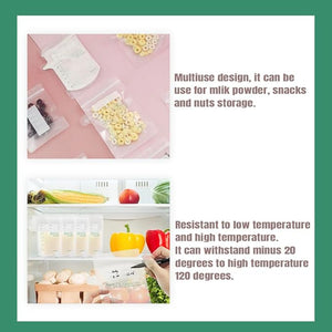 Safe - O - Kid 200ml Breast Milk Storage Bags (Pack of 30) – BPA - Free, Leak - Proof - Breastmilk Storage Bag