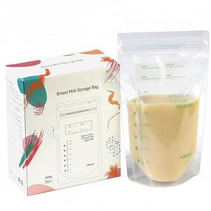 Safe - O - Kid 200ml Breast Milk Storage Bags (Pack of 30) – BPA - Free, Leak - Proof - Breastmilk Storage Bag