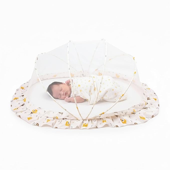 Safe - O - Kid 360° Protection Baby Mosquito Net – Foldable & Breathable Mesh - Baby Mosquito Net Portable Bed