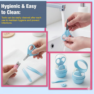 Safe-O-Kid 4-in-1 Baby Nail Grooming Set - Baby Grooming Kit