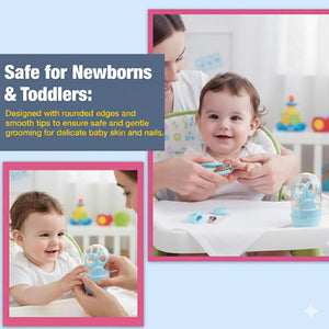 Safe-O-Kid 4-in-1 Baby Nail Grooming Set - Baby Grooming Kit