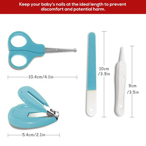 Safe-O-Kid 4-in-1 Baby Nail Grooming Set - Baby Grooming Kit