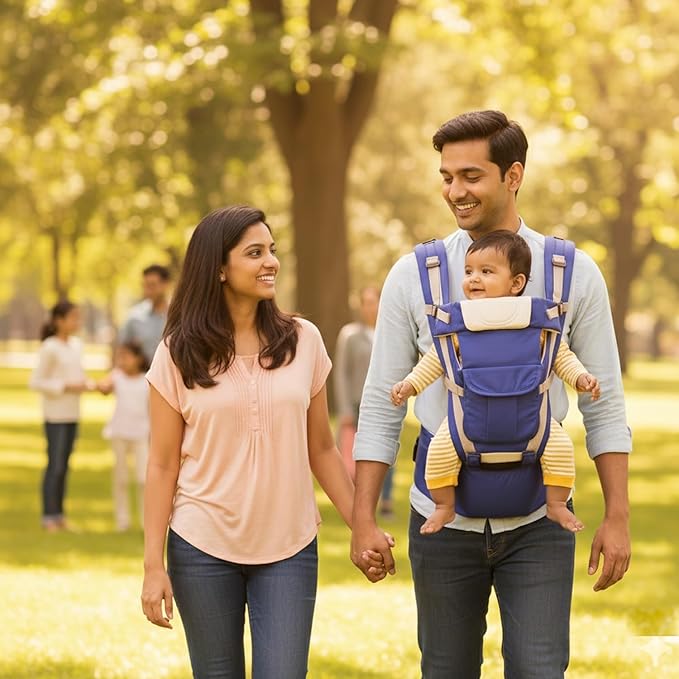 Safe - O - Kid 4 - in - 1 Ergonomic Baby Carrier with Detachable Hip Seat (3–36 Months, Up to 15kg) - Baby Carriers