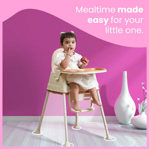 Safe-O-Kid 4-in-1 High Chair Brown - Baby Feeding Gear