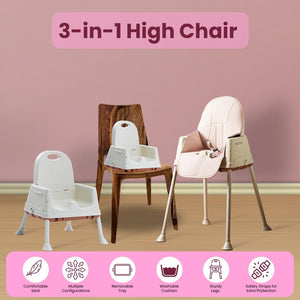 Safe-O-Kid 4-in-1 High Chair Brown - Baby Feeding Gear