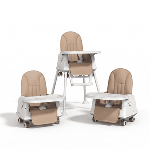 Safe-O-Kid 4-in-1 High Chair Brown - Baby Feeding Gear