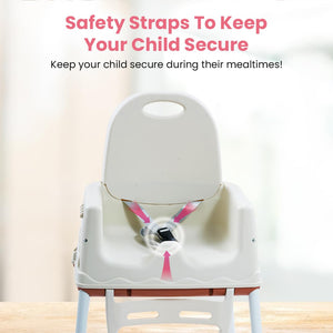 Safe-O-Kid 4-in-1 High Chair Brown - Baby Feeding Gear