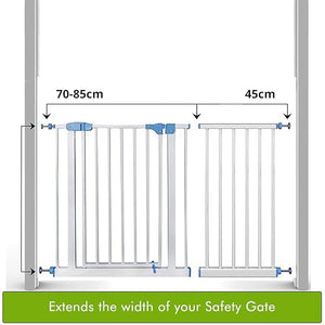 Safe-O-Kid- 56CM Safety Gate Extension/Baby Safety Metal Extension - Safety Gate