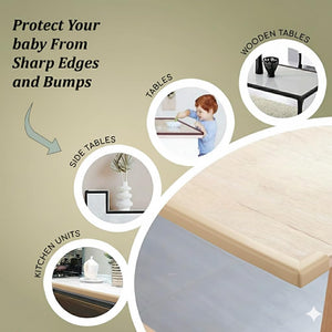 Safe-O-Kid 5m Edge Corner Guard Beige - Baby Bumper Set