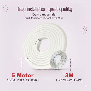 Safe-O-Kid 5m Edge Corner Guard Grey - Baby Bumper Set
