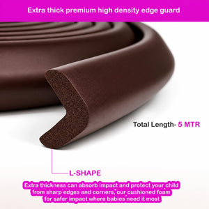 Safe-O-Kid 5m Edge Guard Brown -