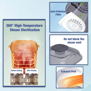 Safe-O-Kid 6 Bottle Advanced Sterilizer | The Mom Store - Bottle Sterilizer
