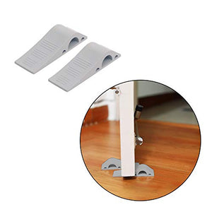 Safe - O - Kid - Anti - Slip Multi - Surface Silicon TPR Door Stopper - Grey (Pack of 2) - SOK9BPRR24P10