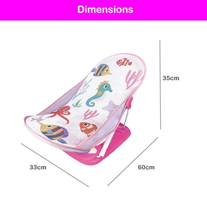 Safe-O-Kid Aqua Print Baby Bather Pink | The Mom Store - Baby Bather