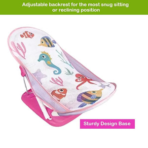 Safe-O-Kid Aqua Print Baby Bather Pink | The Mom Store - Baby Bather