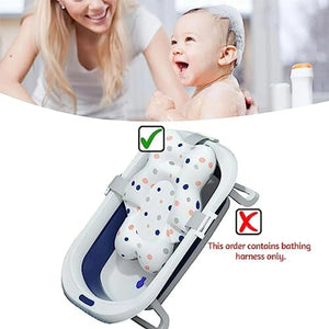 Safe - o - kid Baby Bath Pillow Anti - Slip Bathtub Pad Bath Essentials cushion for infant - White - Cushion Pillow