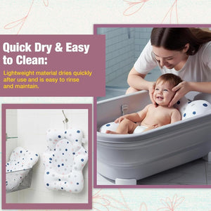 Safe-O-Kid Baby Bath Pillow White | The Mom Store - Cushion Pillow