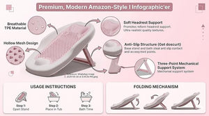 Safe-O-Kid Baby Bather Light Pink | The Mom Store - Baby Bather