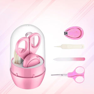 Safe-O-Kid Baby Grooming Portable Case Kit- Pink - Baby Grooming Kit