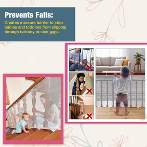 Safe-O-Kid- Baby Safety Net- White (Pack of 2) - Baby Safety