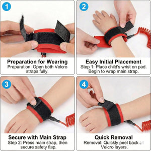 Safe-O-Kid Baby Safety Wrist Link Red - Baby Safety